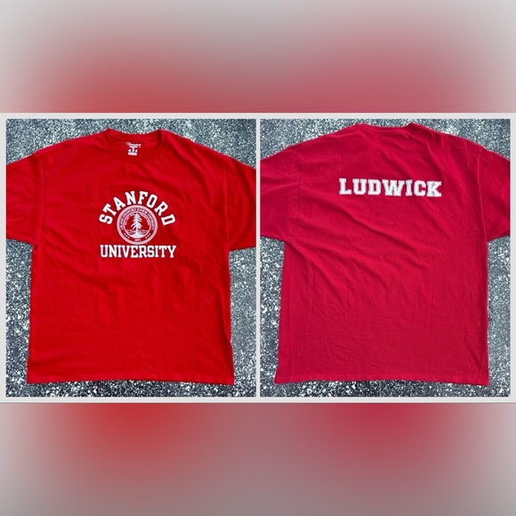 Stanford University ‘Ludwick’ T-Shirt By Champion Size XL EUC - Picture 1 of 4